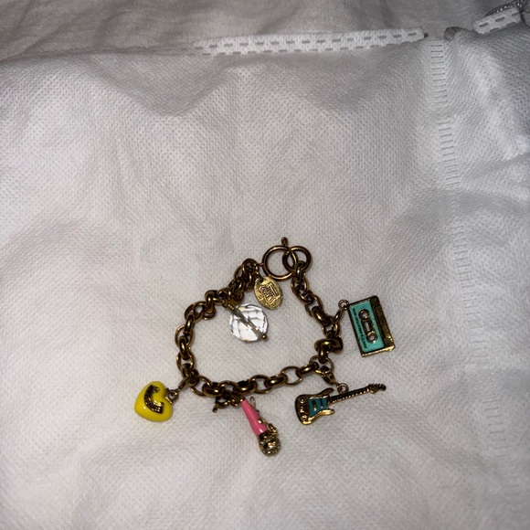 Gold Charm Bracelet with Colorful Accents - Picture 2 of 5